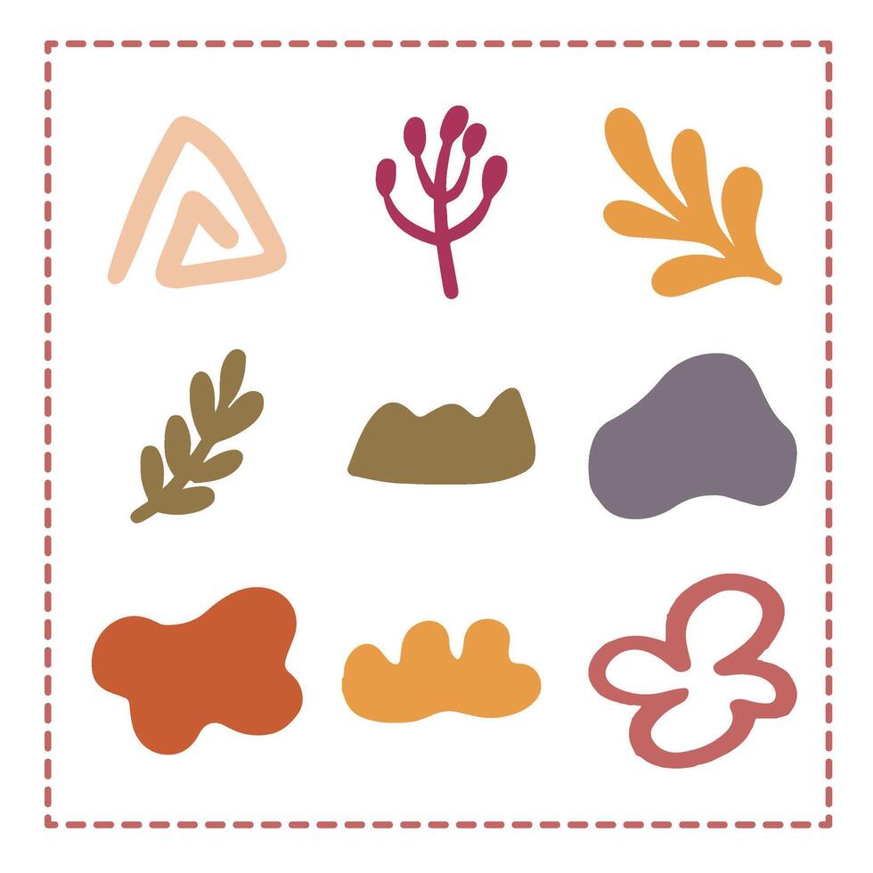 Abstract Shapes Pattern Illustration Nature Simple for decoration vector