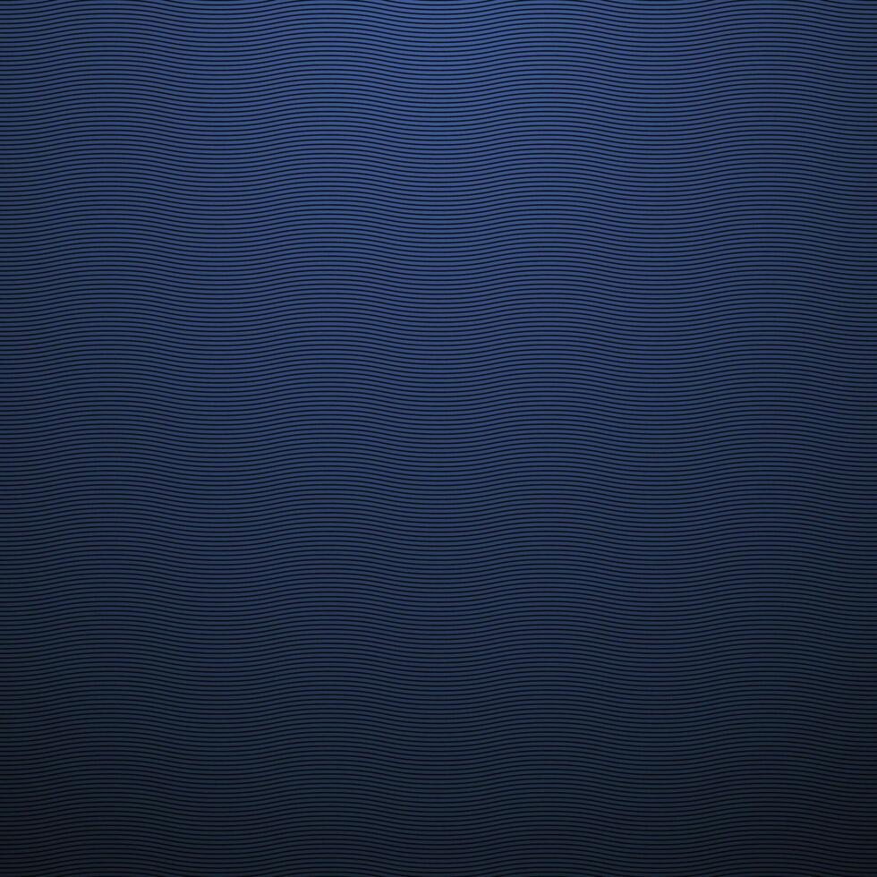 Blue dark gradient striped background. Wavy lines print. Carbon minimal texture vector