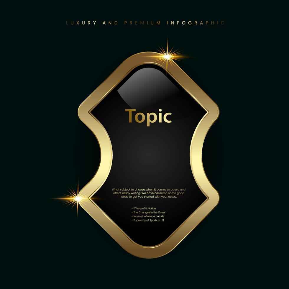 A premium multipurpose button with luxury stoked in template, and shiny gold option and Premium button on a dark background , illustration vector