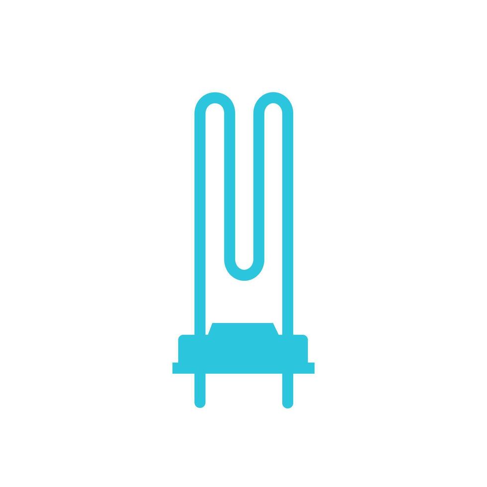 New washing machine heater. Isolated on white background. From blue icon set vector