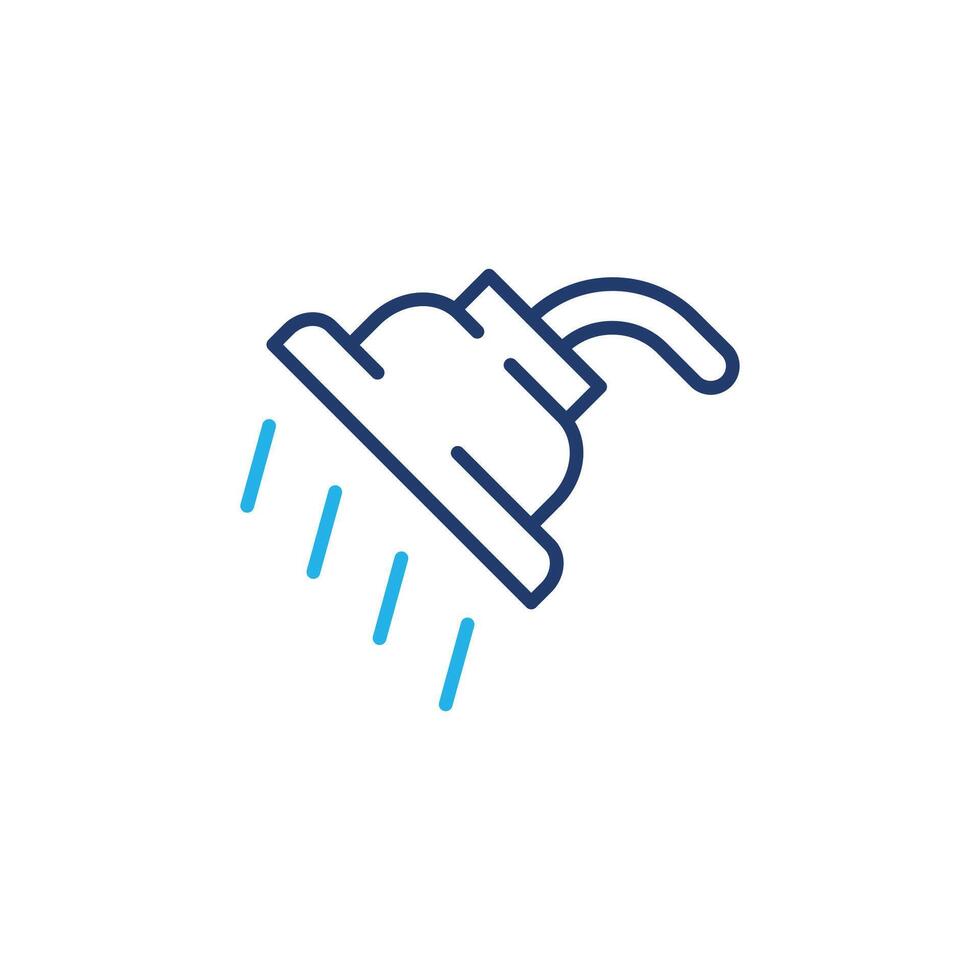 shower colored line icon design good for web or mobile app vector