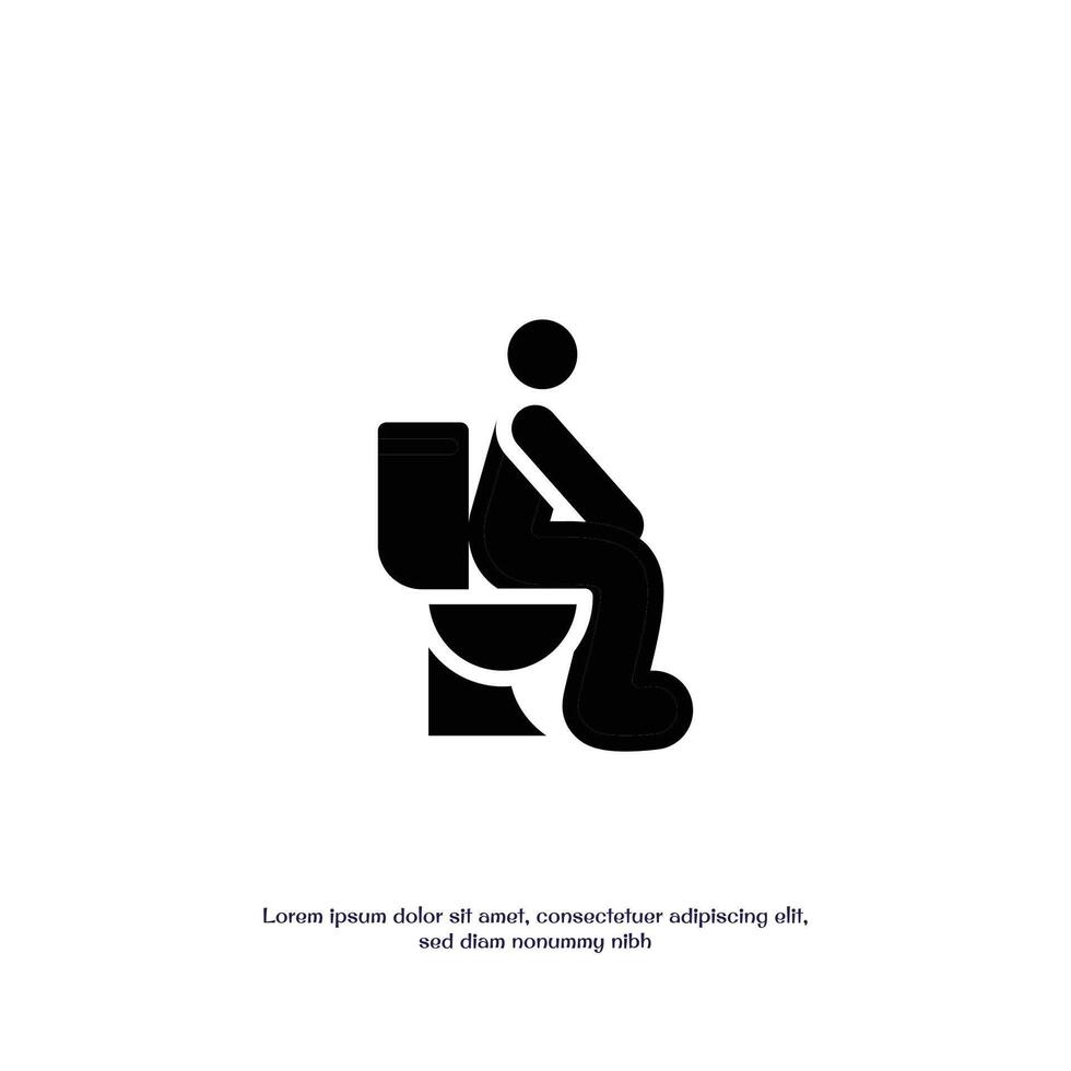 defecate solid icon design good for web or mobile app vector
