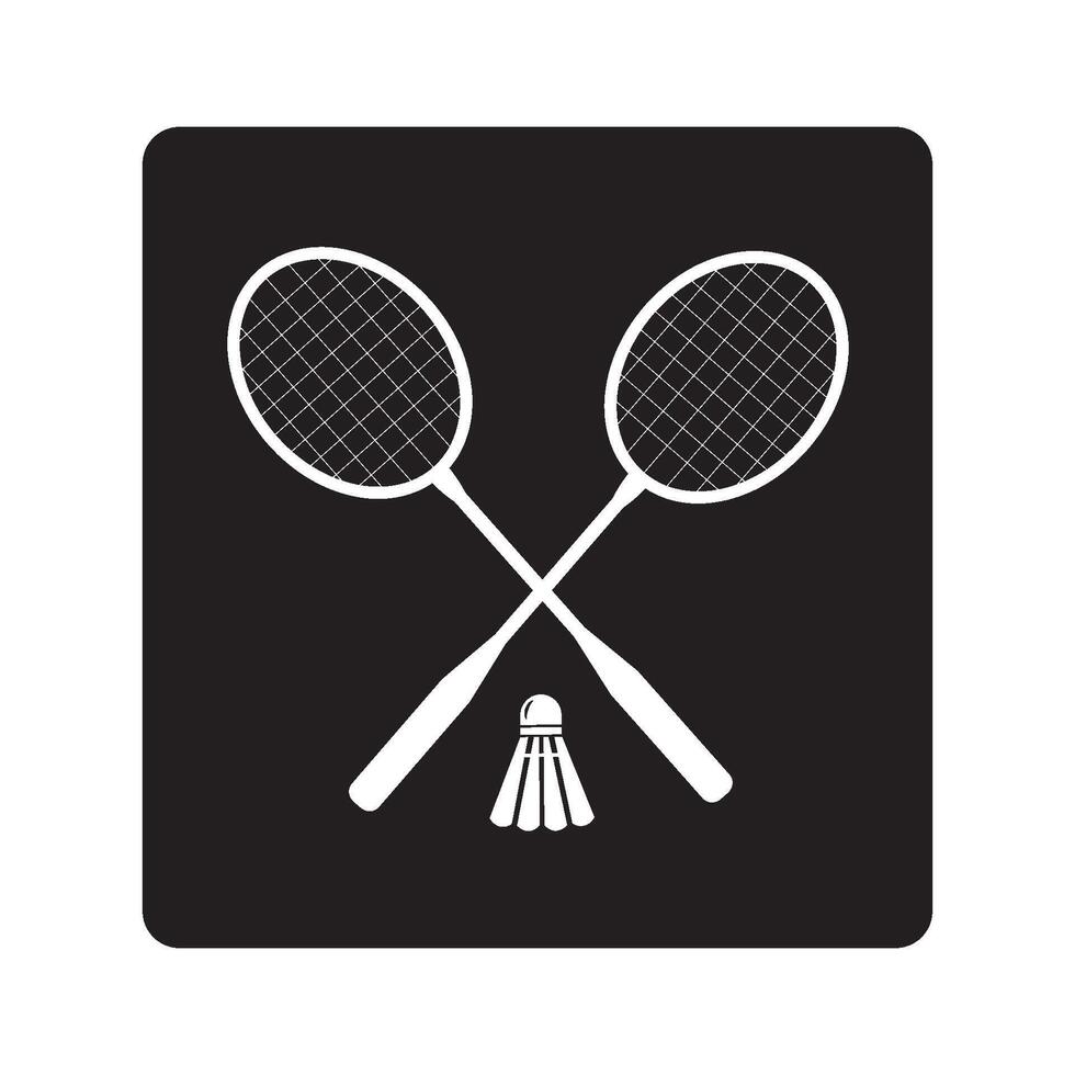 badminton racket icon vector