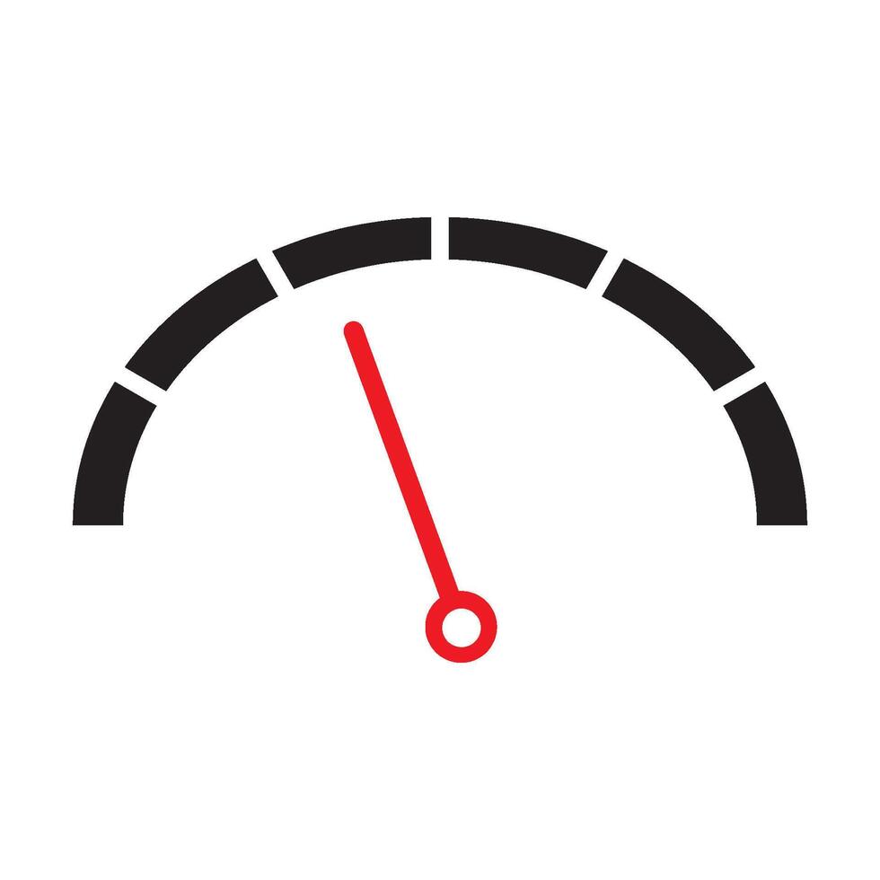 speed measuring instrument icon vector