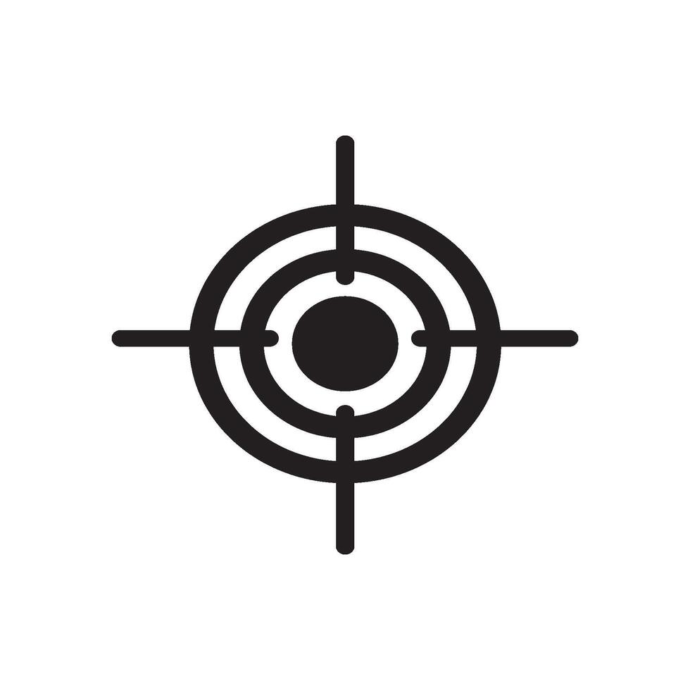 gun target icon vector