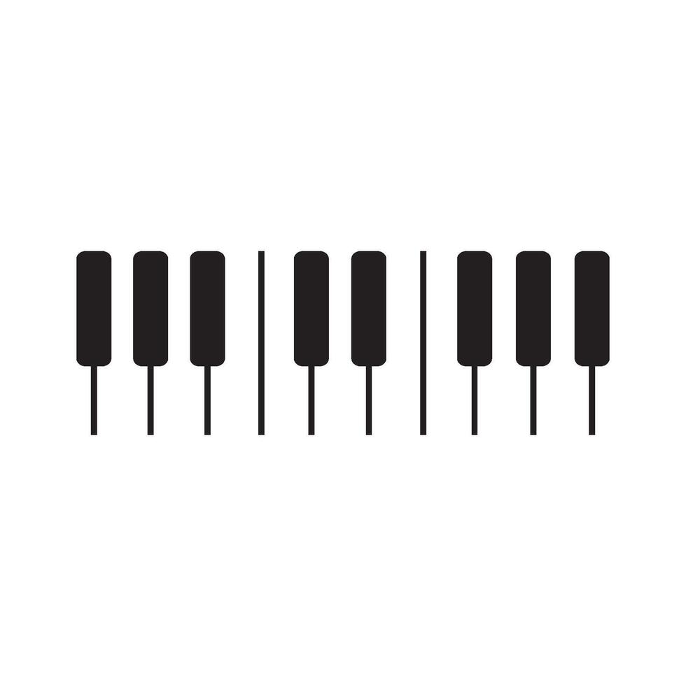 piano icon design vector