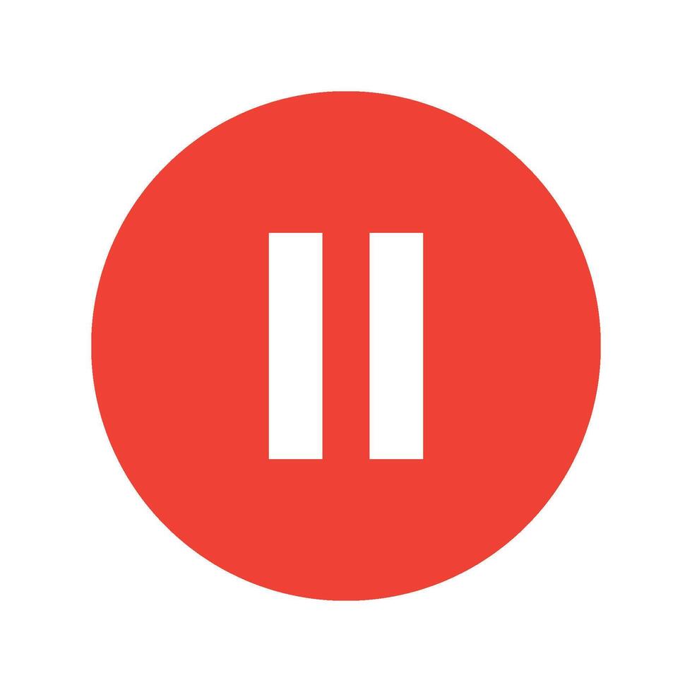 pause icon design vector