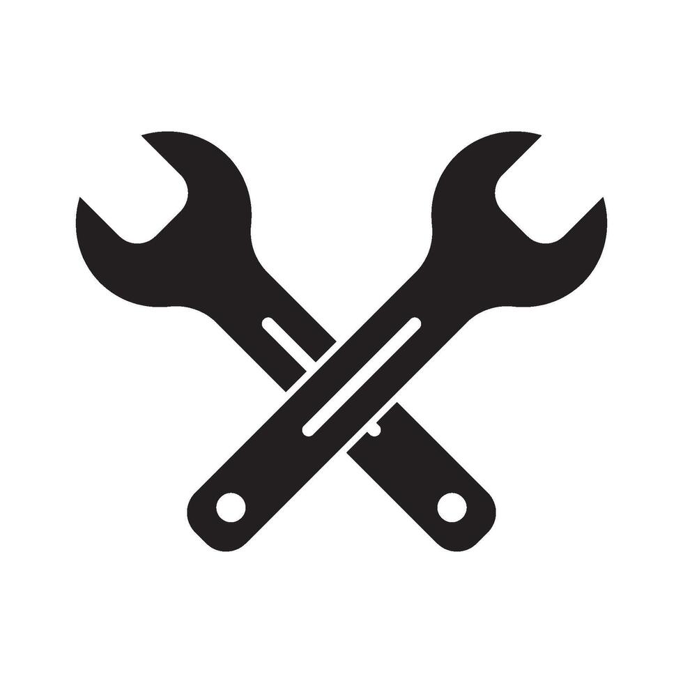 wrench icon design vector