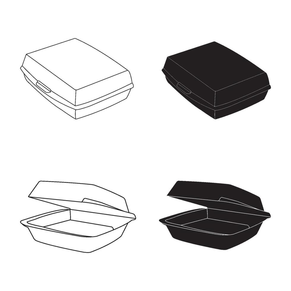 snack container design vector