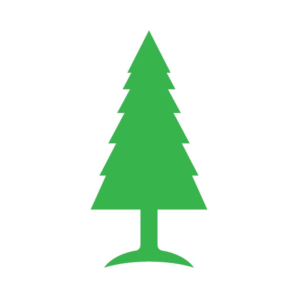 fir tree icon. vector