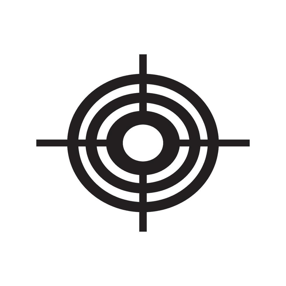gun target icon vector