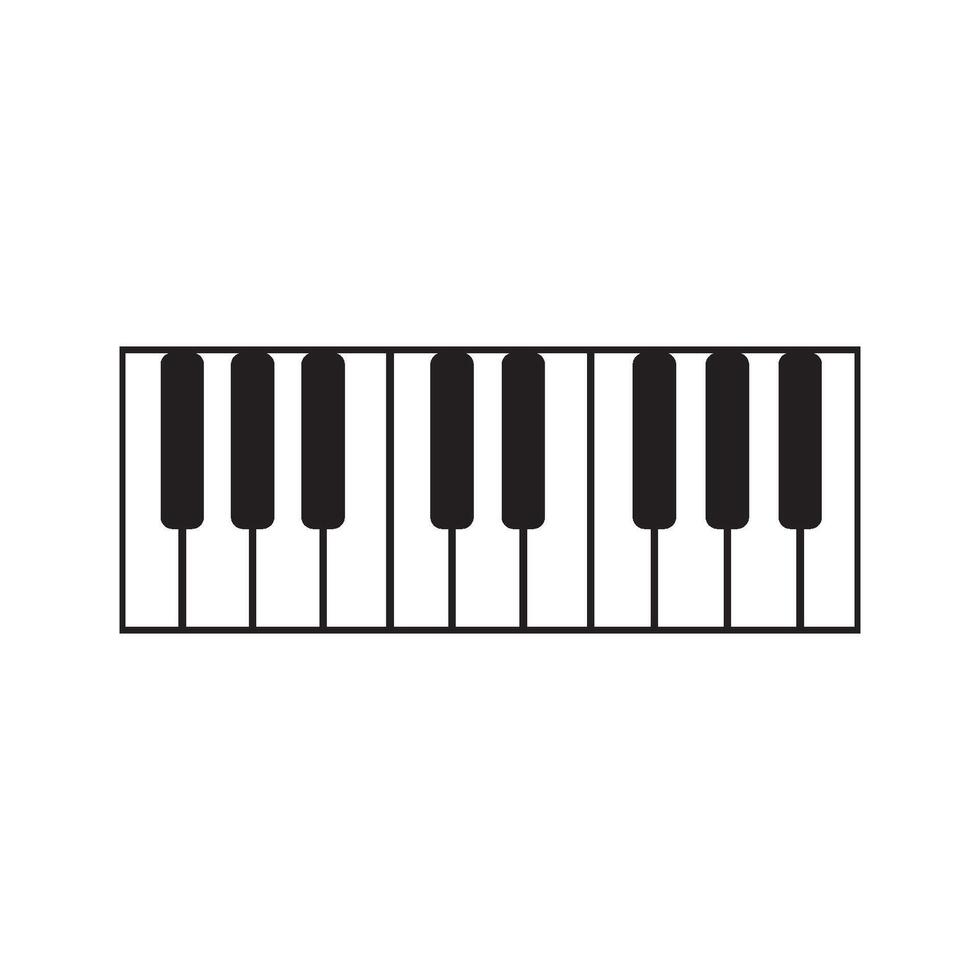 piano icon design vector