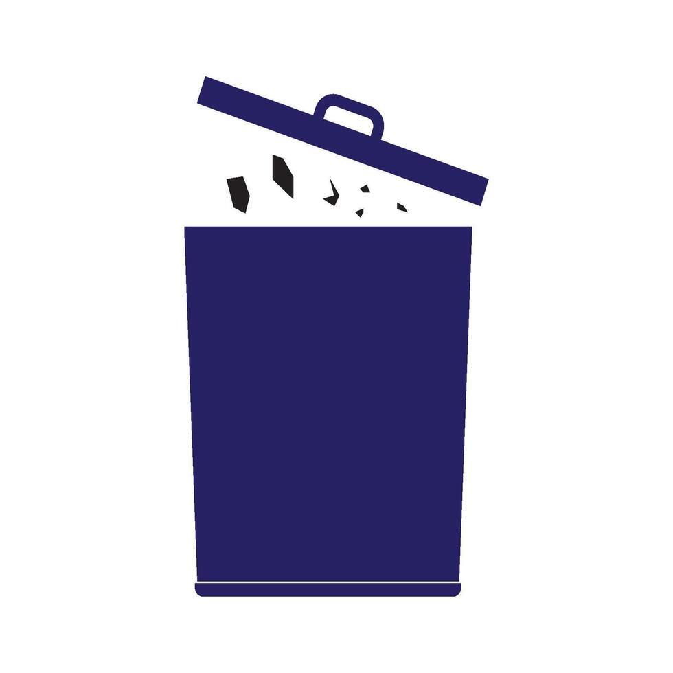 trash can icon vector