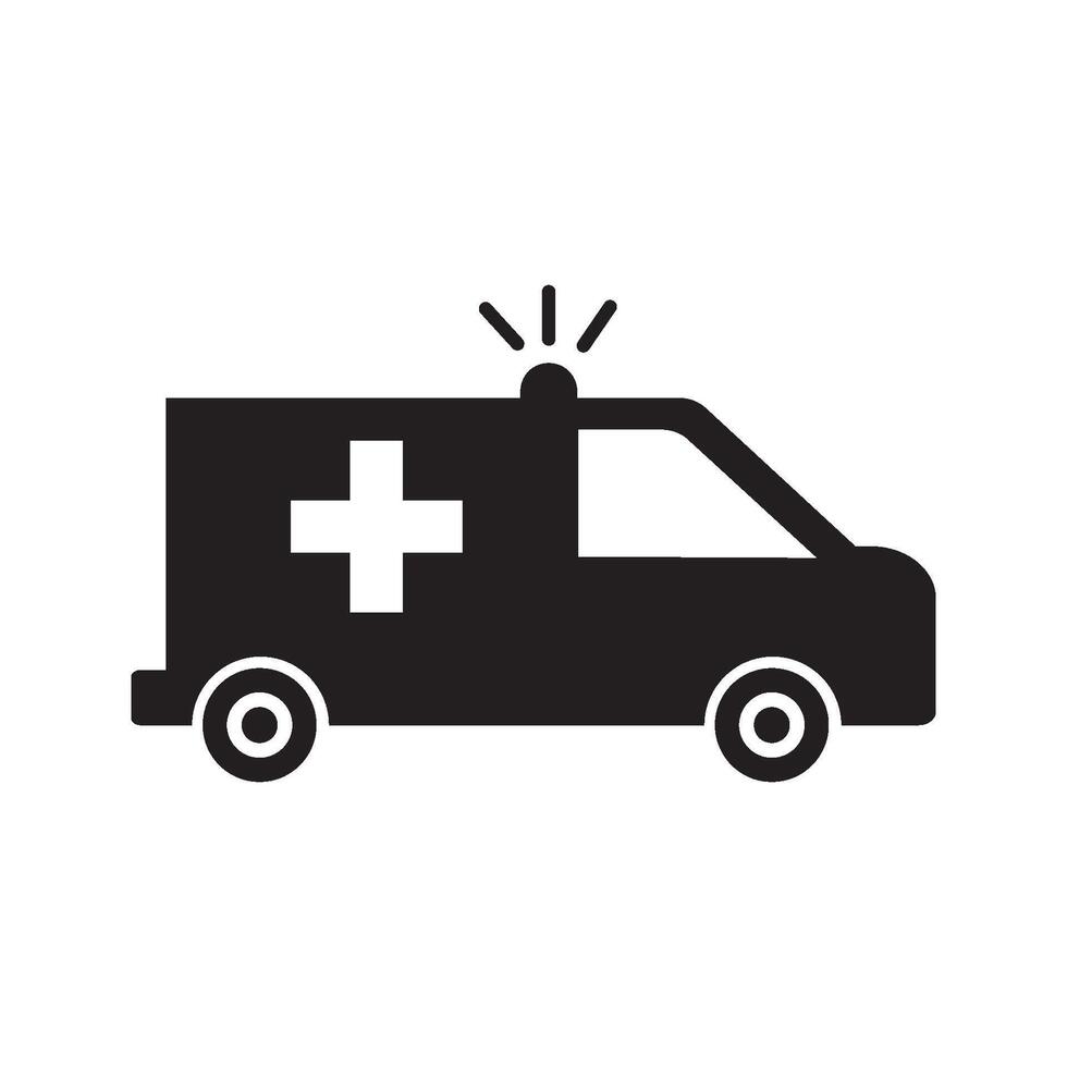 ambulance icon design vector