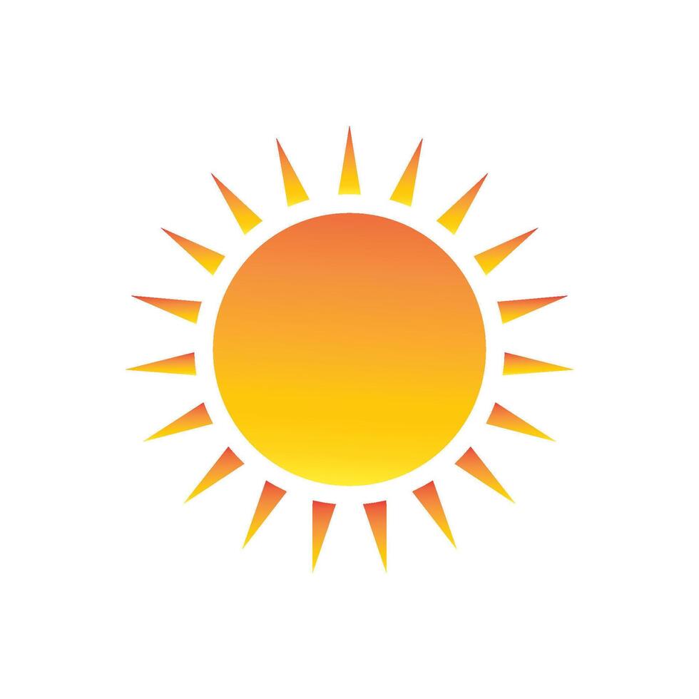 sun icon design vector