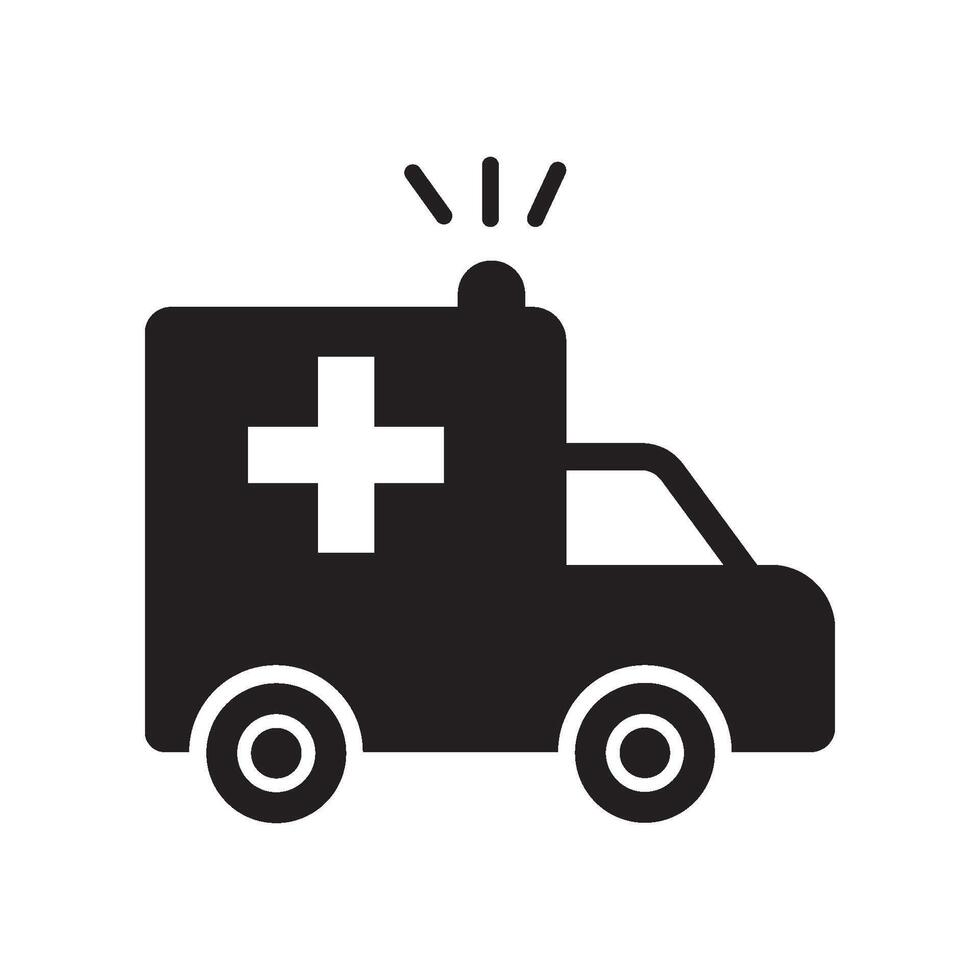 ambulance icon design vector