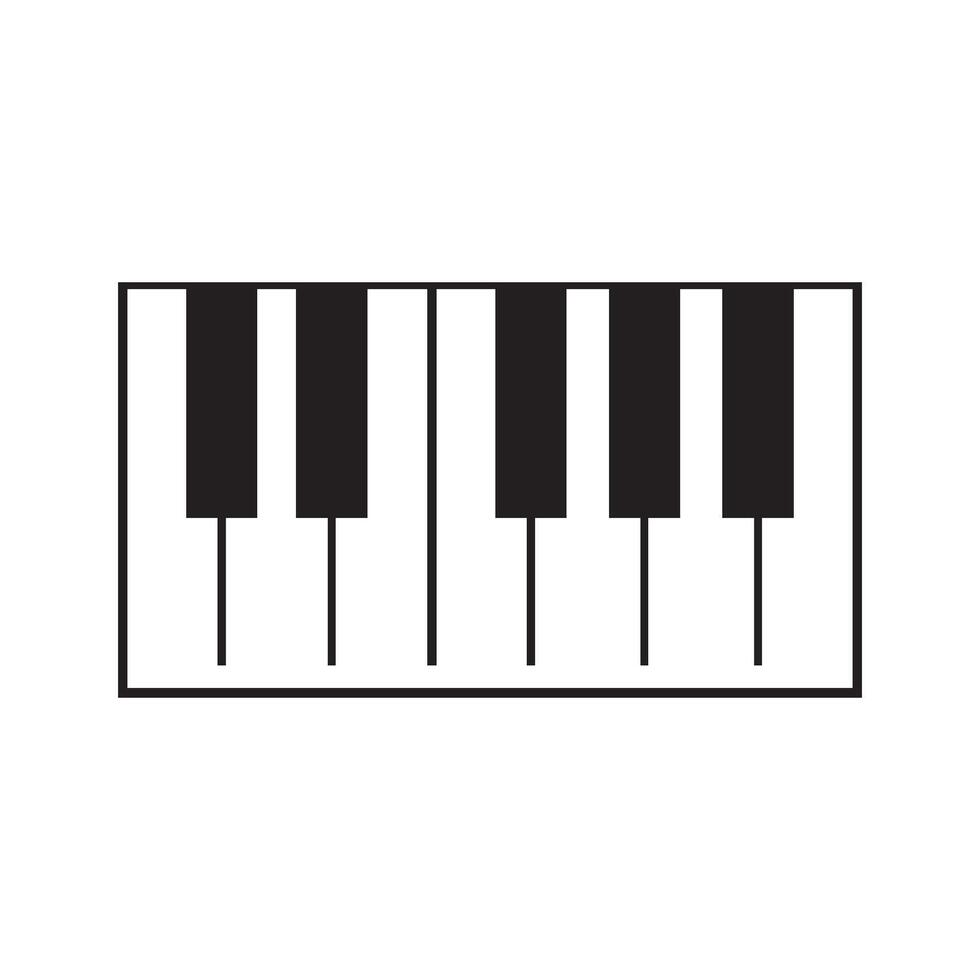 piano icon design vector