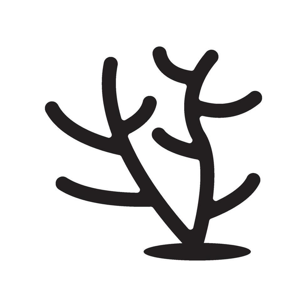 coral reef icon vector