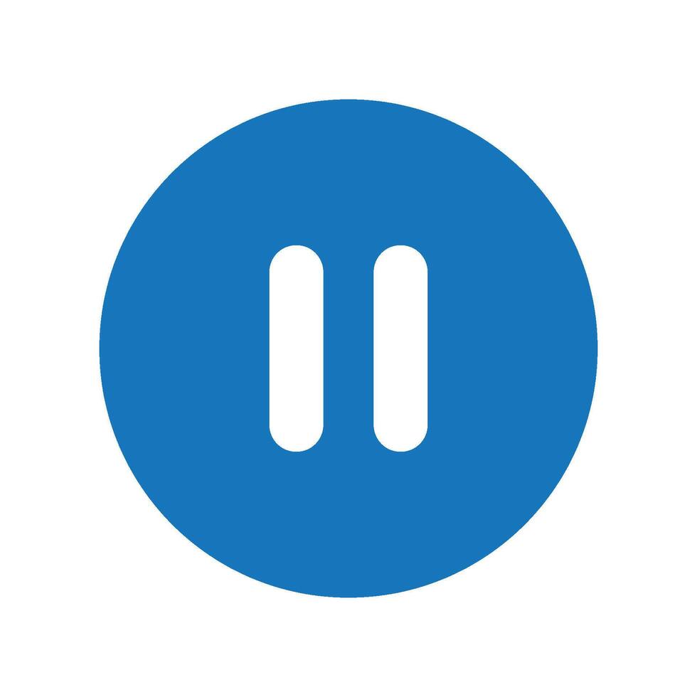 pause icon design vector