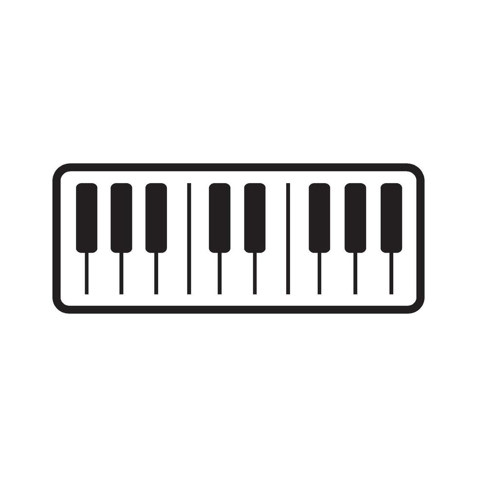 piano icon design vector