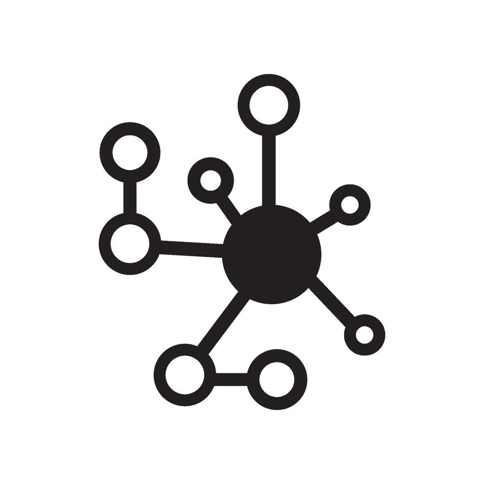 molecule icon design vector