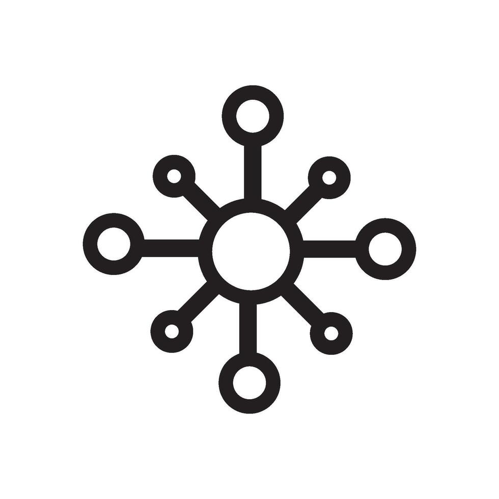 molecule icon design vector