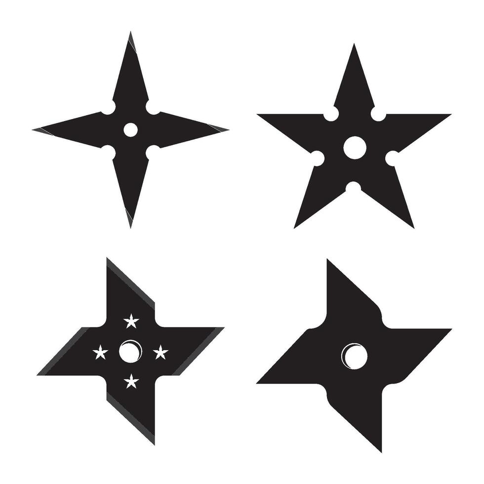 Shuriken icon design vector