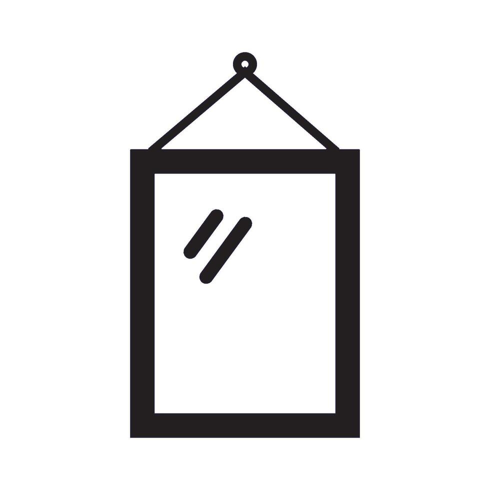 makeup mirror icon vector