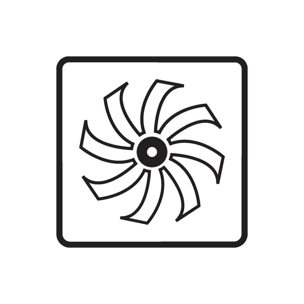 fan icon design vector