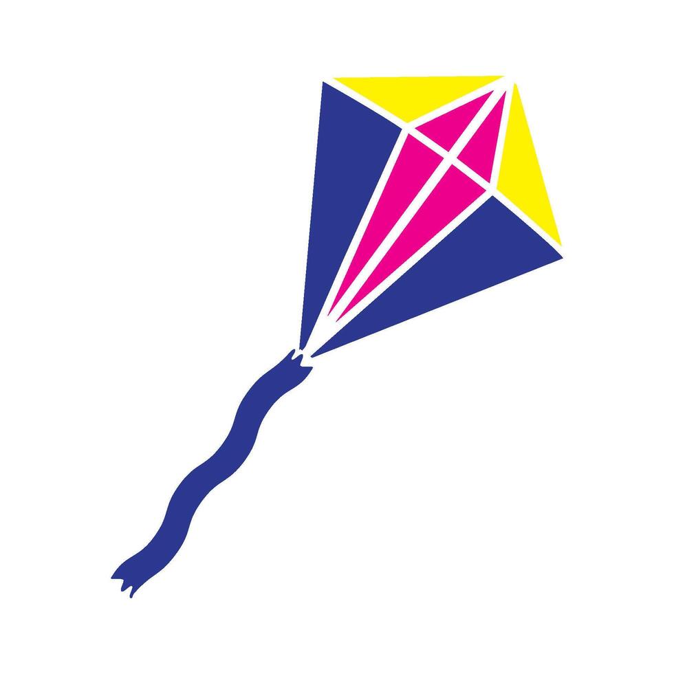 kite logo design vector