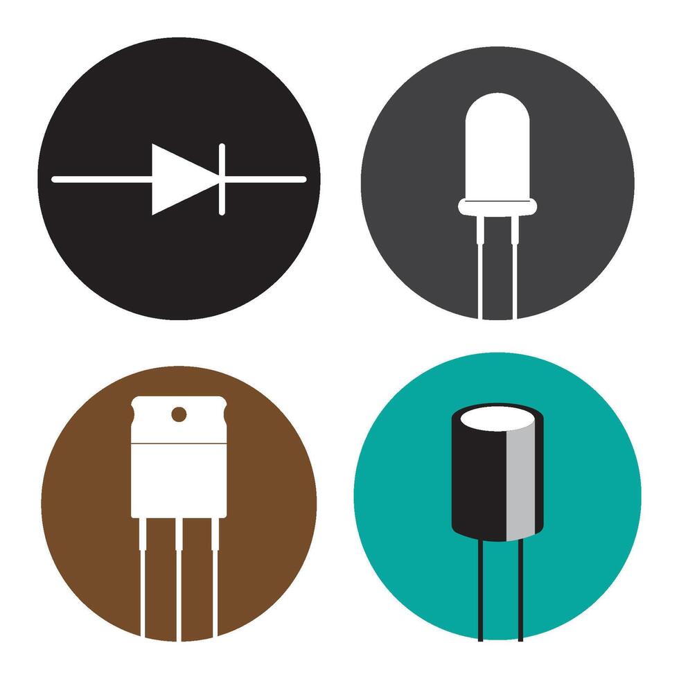 Diode icon design vector