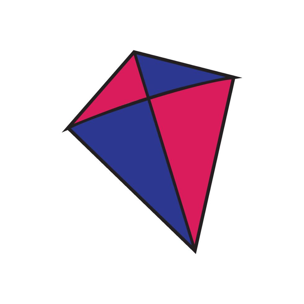 kite logo design vector