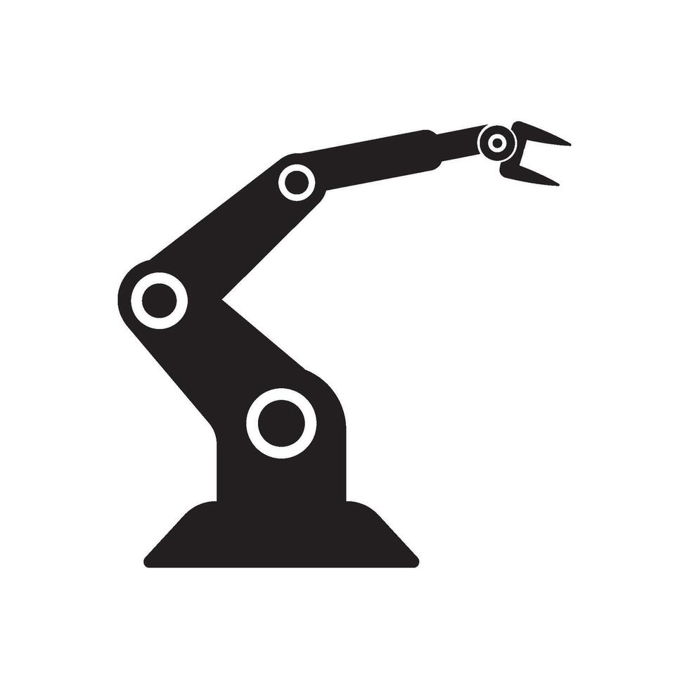 industrial robot icon vector