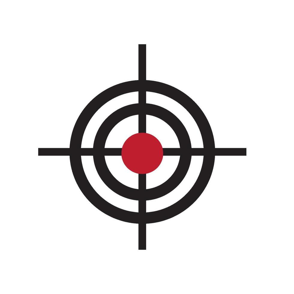 gun target icon vector