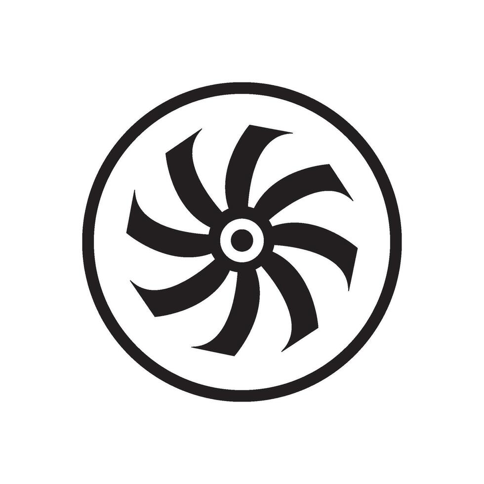 fan icon design vector
