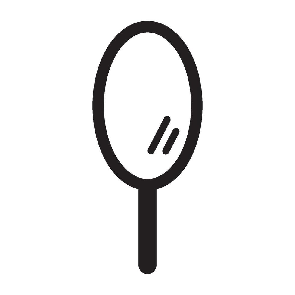 makeup mirror icon vector