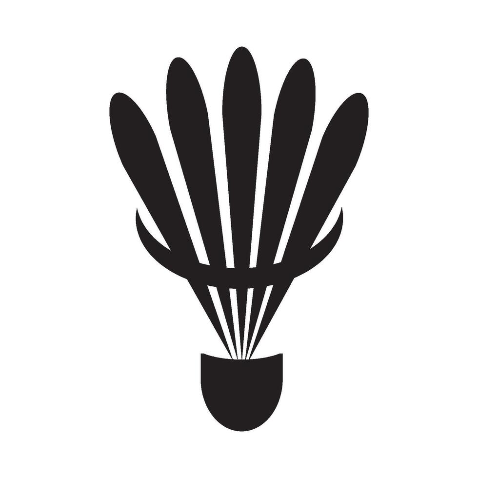 shuttlecock badminton icon vector