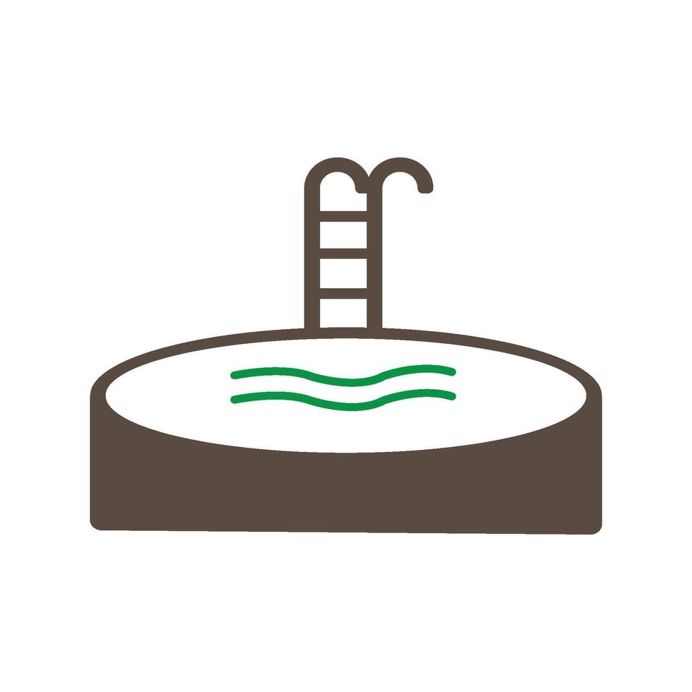 swimming pool icon vector