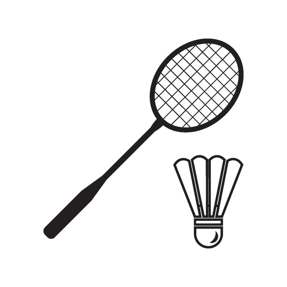 badminton racket icon vector
