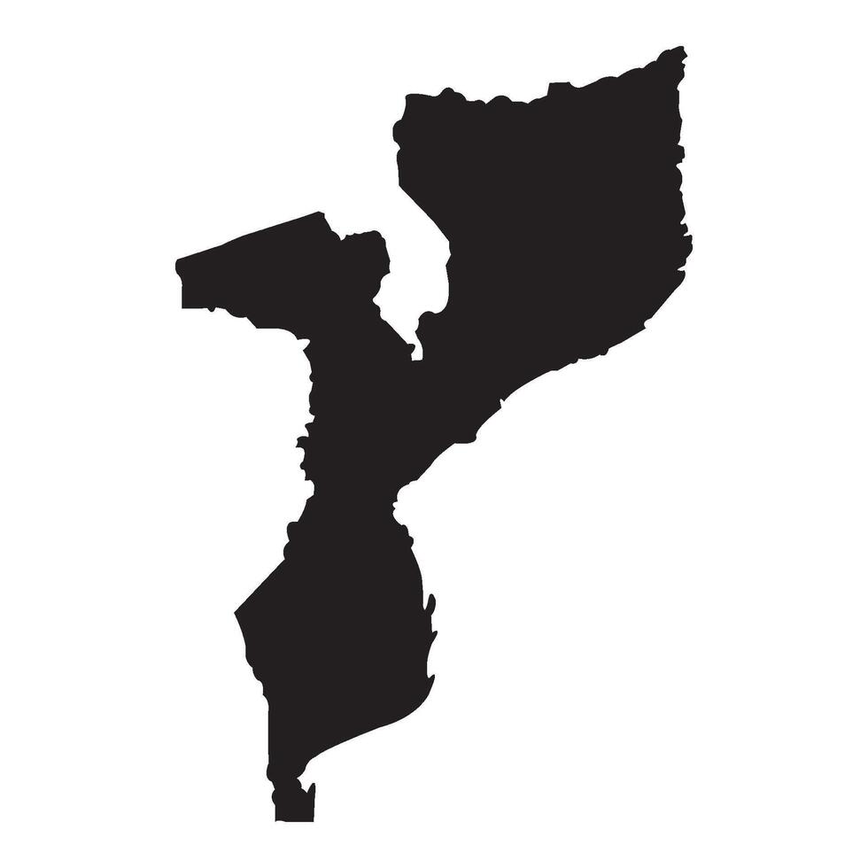 Mozambique map design vector