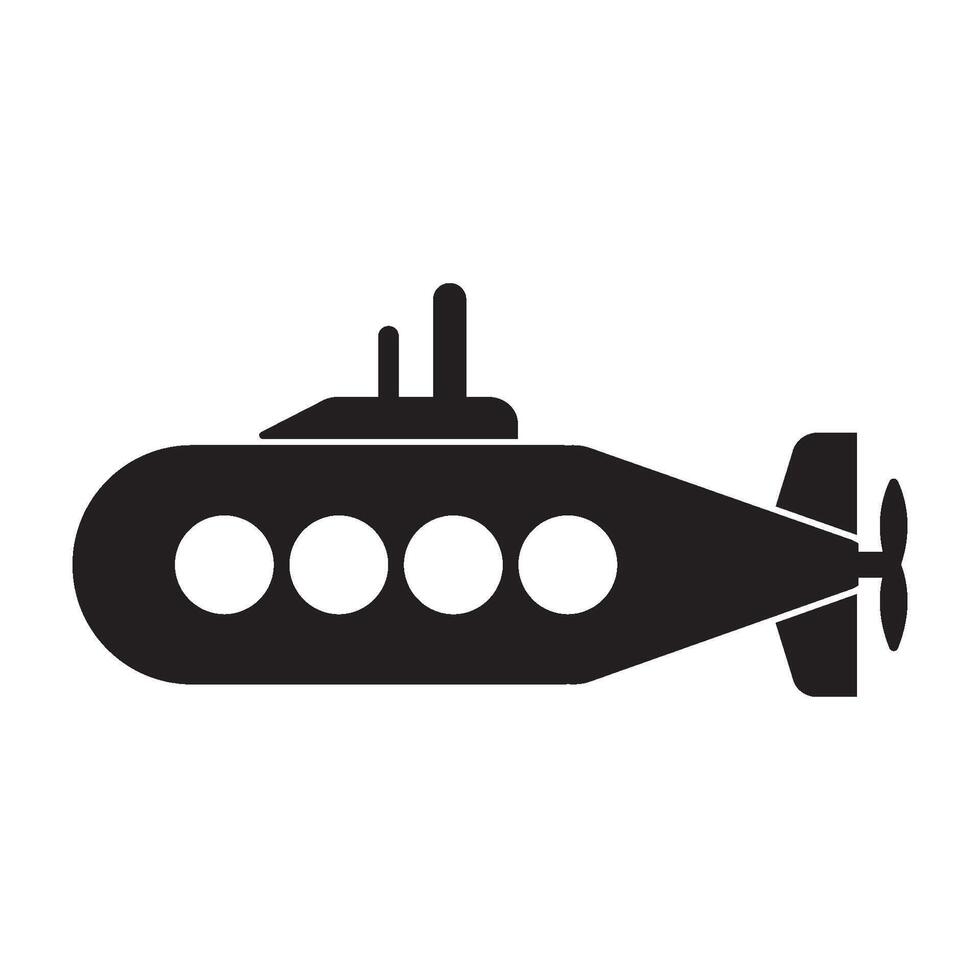 submarine icon design vector