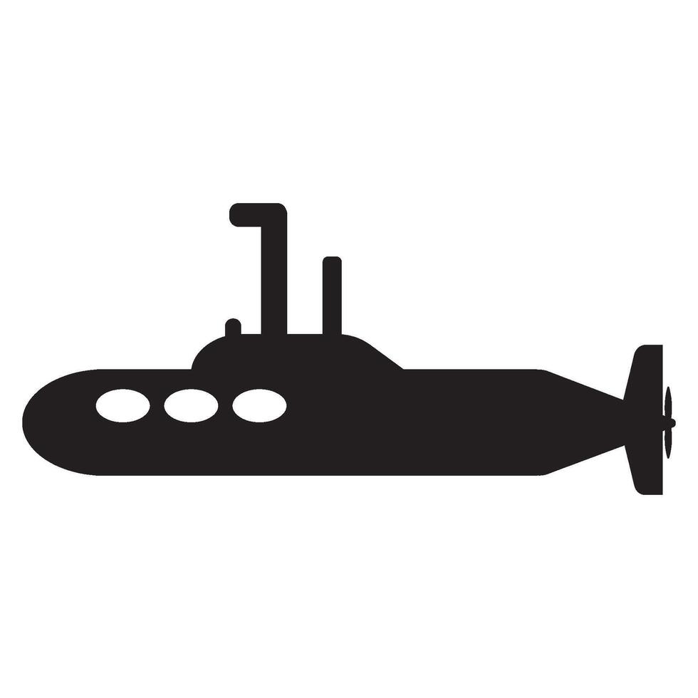 submarine icon design vector