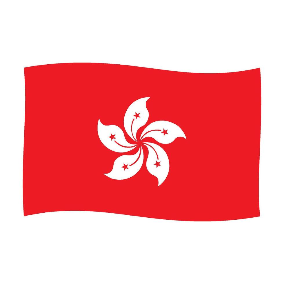 Hong Kong flag vector