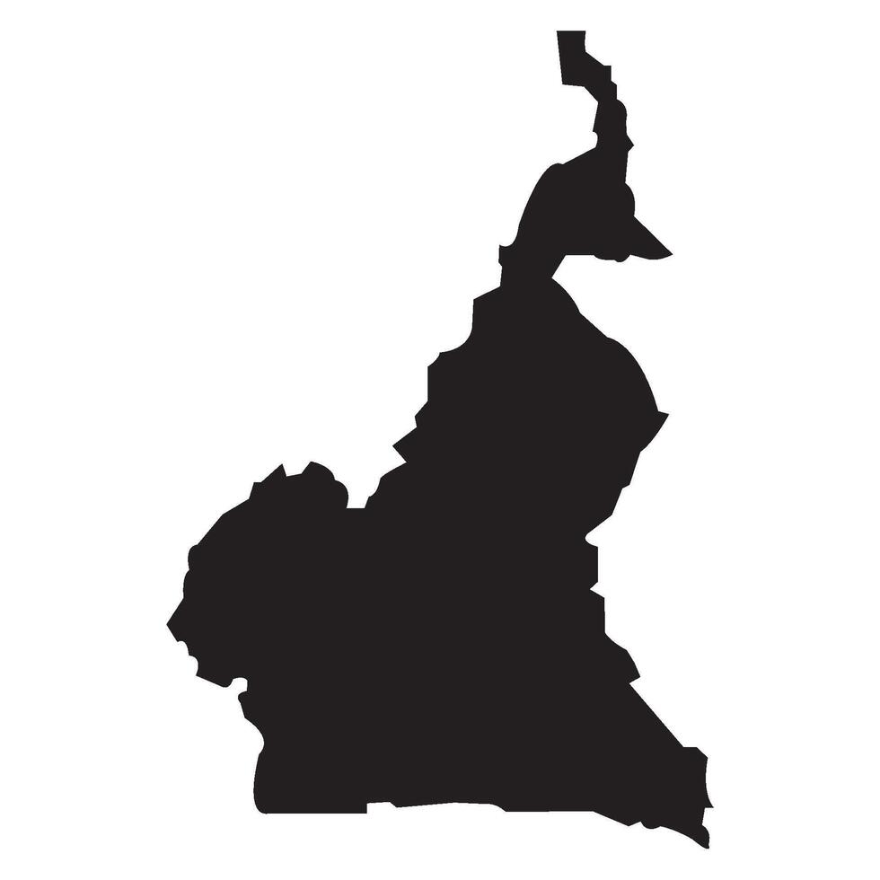 Cameroon country map vector