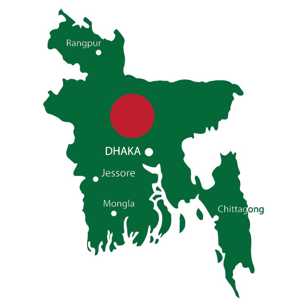 Bangladesh country map vector