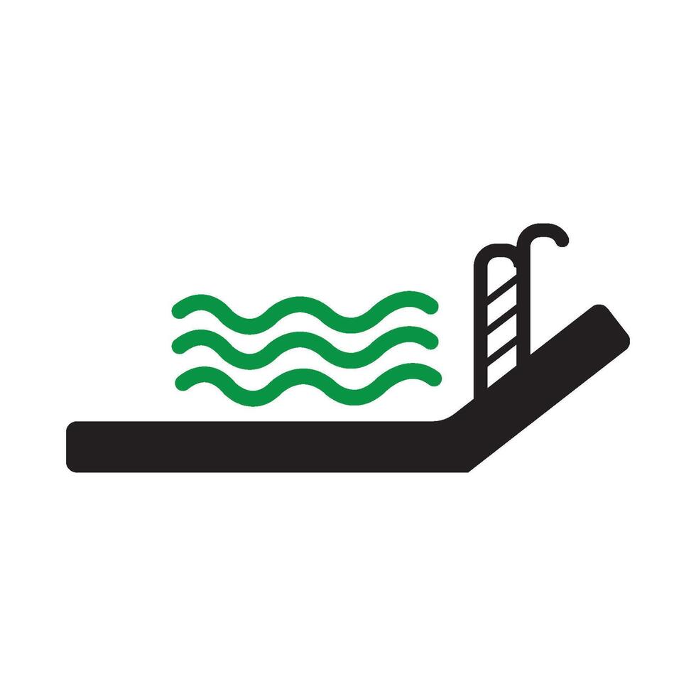 swimming pool icon vector