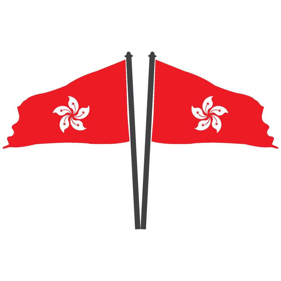 Hong Kong flag vector