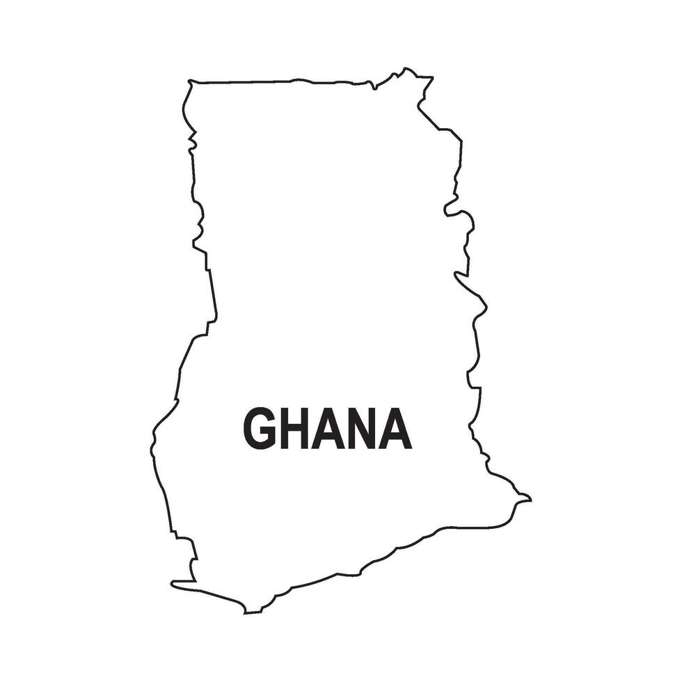 Ghana country map vector