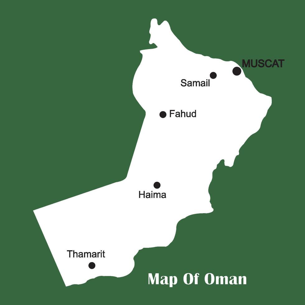 Oman country map vector