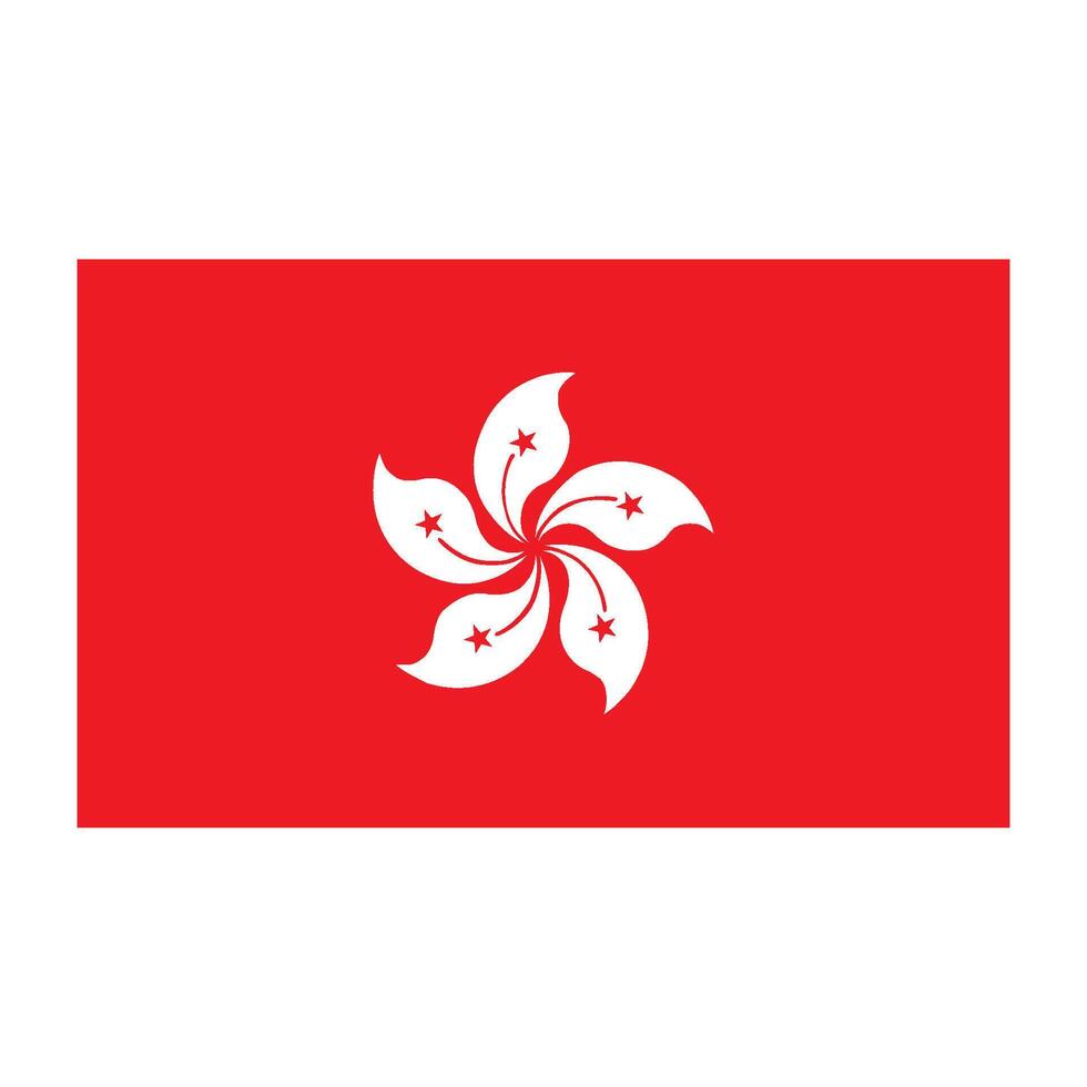 Hong Kong flag vector